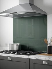 Laura Ashley Fern Glass Kitchen Splashback 90x75cm - Image 1 of 6