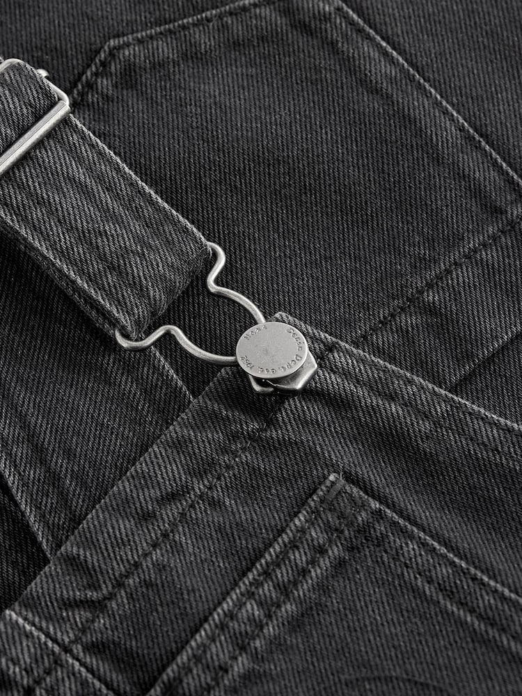Black Denim Pinafore Dress (3-16yrs) - Image 7 of 7
