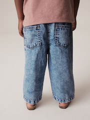 Denim 100% Cotton Wide Leg Jeans (3mths-7yrs) - Image 3 of 4