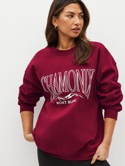 Red Chamonix Graphic Sweatshirt - Image 3 of 6