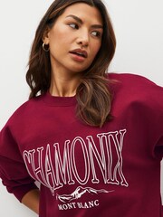 Red Chamonix Graphic Sweatshirt - Image 4 of 6