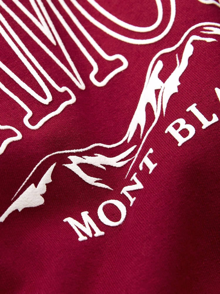 Red Chamonix Graphic Sweatshirt - Image 6 of 6