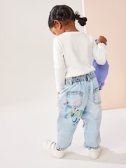 Denim 100% Cotton Butterfly Print Jeans (3mths-6yrs) - Image 3 of 4