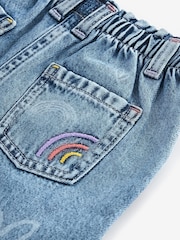 Denim Heart and Rainbow Print 100% Cotton Jeans (3mths-7yrs) - Image 8 of 8