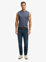 SUPERDRY Blue Essential Logo Tank Top - Image 3 of 7