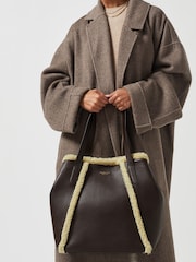 Radley London Park Place - Shearling Large Open-Top Brown Tote Bag - Image 5 of 5
