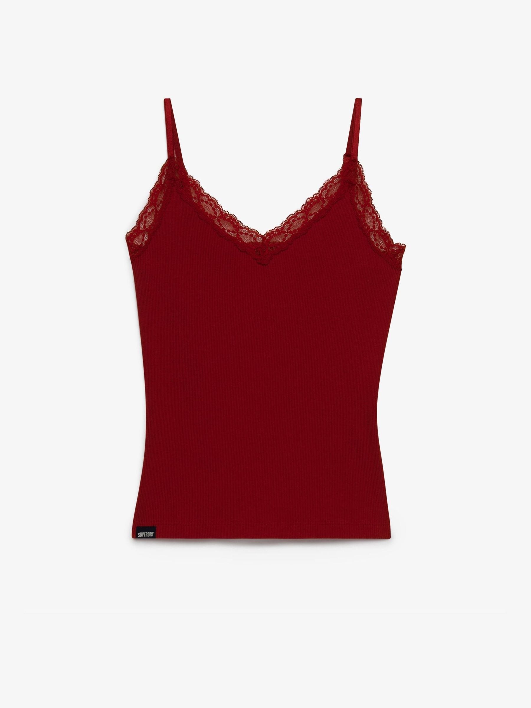 Buy Superdry Red Essential Lace Trim Camisole from Next USA