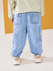 Denim Character Denim 100% Cotton Cargo Trousers (3mths-7yrs) - Image 3 of 8