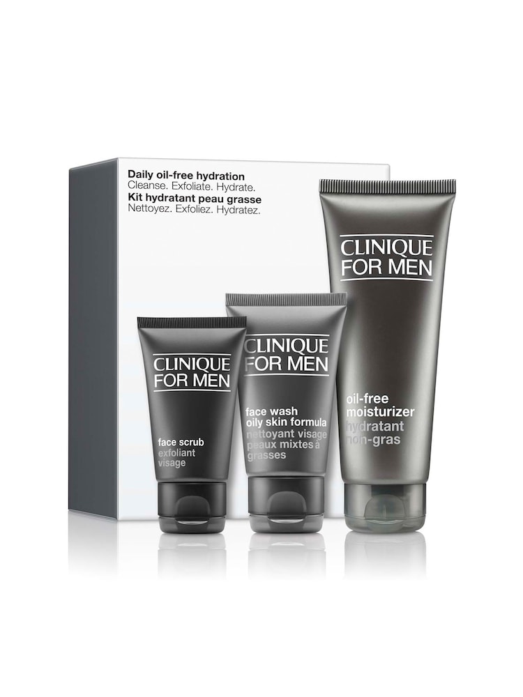 Clinique For Men Skincare Essentials Gift Set For Oily Skin Types (Worth £45) - Image 1 of 3