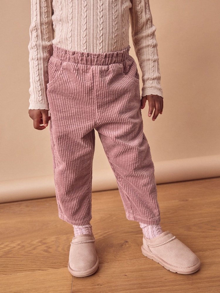 Pink 100% Cotton Cord Trousers (3mths-7yrs) - Image 1 of 8