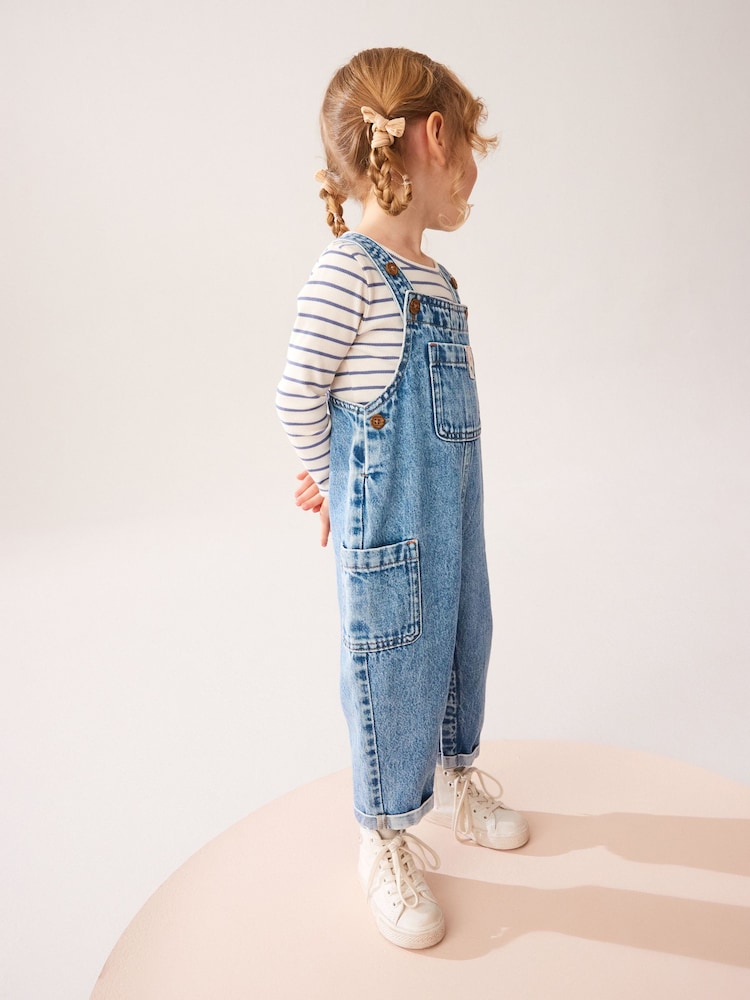 Denim 100% Cotton Dungarees (3mths-7yrs) - Image 2 of 7