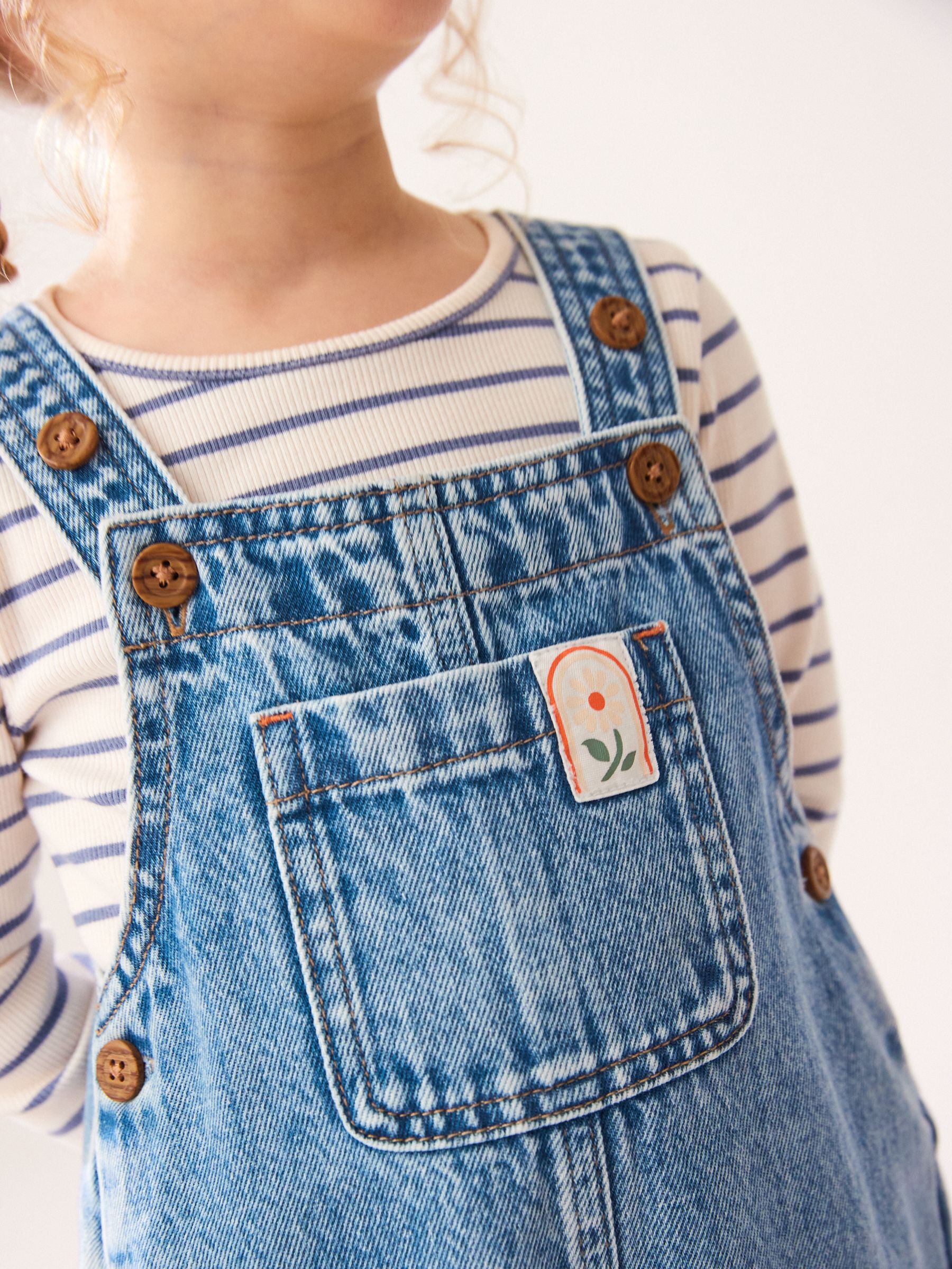 We Wore What Stretch Denim Dungarees UK 12