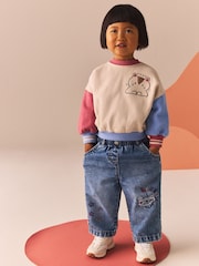 Denim 100% Cotton Sweatshirt and Jeans Set (3mths-7yrs) - Image 1 of 9