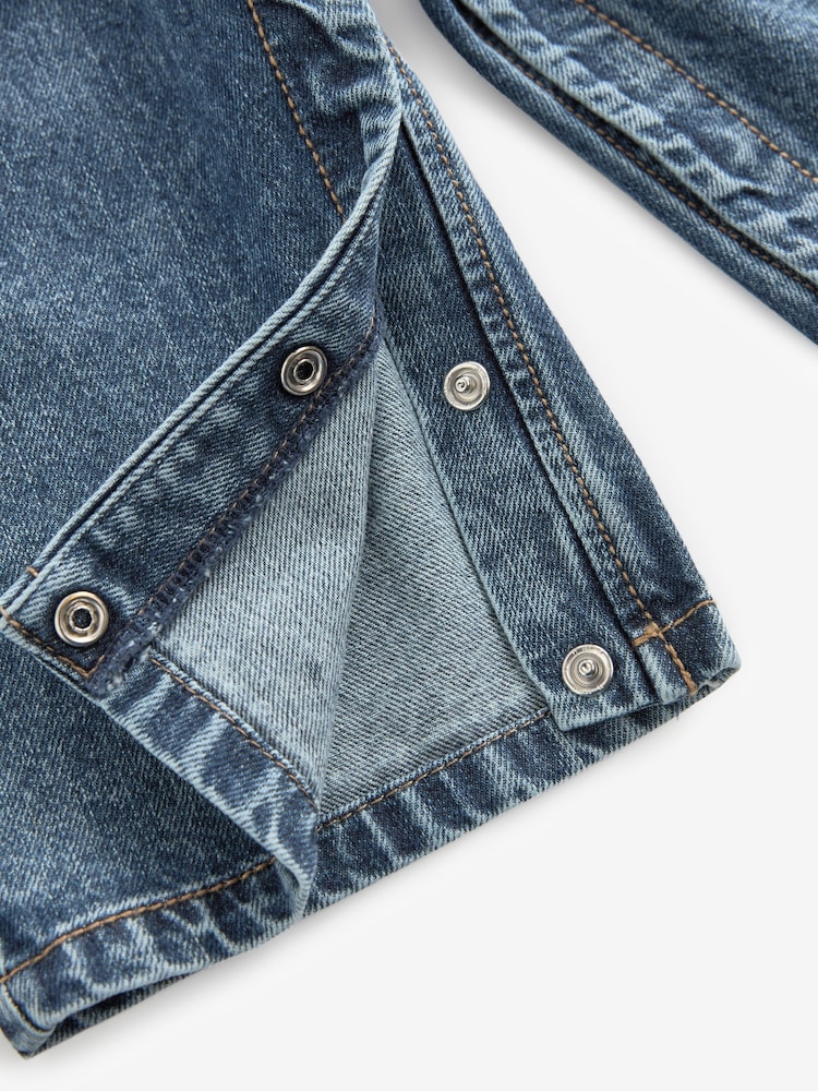 Denim 100% Cotton Blouse And Dungarees Set (3mths-7yrs) - Image 8 of 8