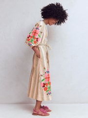 Boden Cream Octavia Cotton Dress - Image 1 of 2