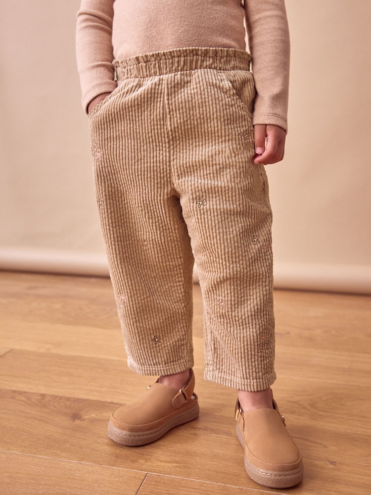 Stone 100% Cotton Cord Trousers (3mths-7yrs) - Image 1 of 7