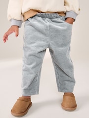Grey 100% Cotton Cord Trousers (3mths-7yrs) - Image 1 of 7