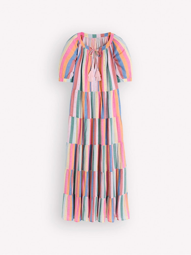 Boden Blue Multi Tiered Maxi Dress - Image 4 of 4