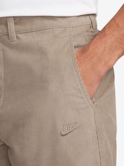 Хаки - Nike Club Corduroy 100% Cotton Chino Trousers - Изображение 3 из 3
