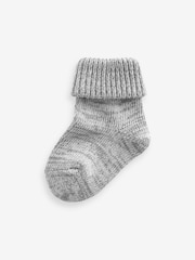 Blue/Grey Roll Top Baby Socks 4 Pack (0mths-2yrs) - Image 3 of 5