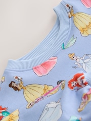 Blue Disney Princesses Long Sleeve Sweat Dress (9mths-7yrs) - Image 3 of 4