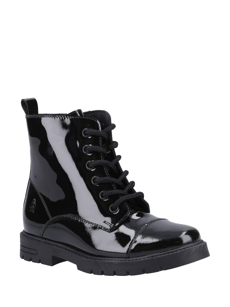 Hush Puppies Black Lauren Patent Senior Boots - Image 2 of 4 Hush Puppies Black Lauren Patent Senior Boots - Image 2 of 4