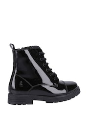 Hush Puppies Black Lauren Patent Senior Boots - Image 3 of 4