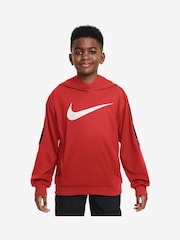 Nike Red Sportswear Club+ Overhead Hoodie - Image 1 of 3