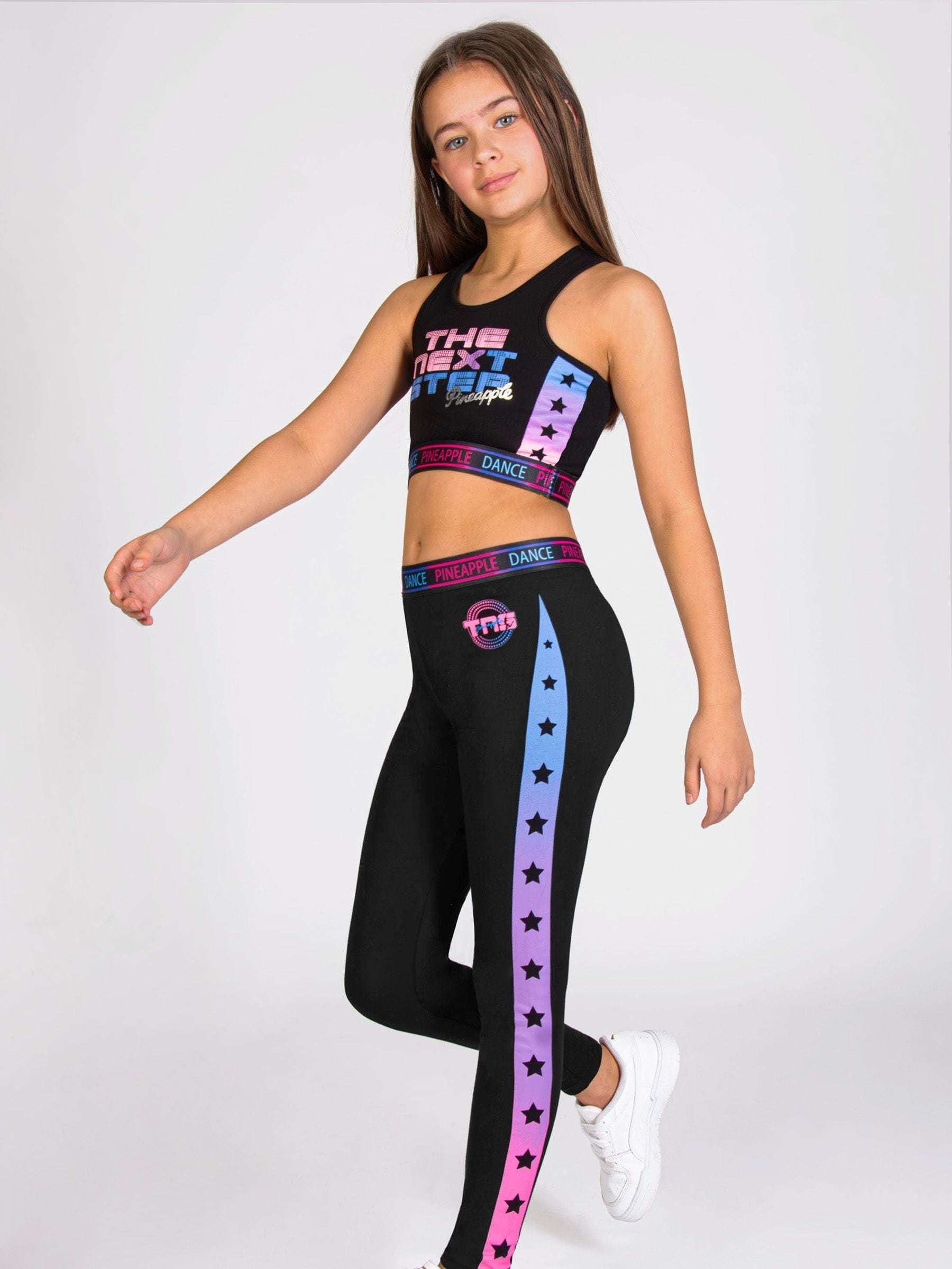 即完 激レア Dallas ラインストーンハーフパンツ UK drip swag Buy Pineapple Black X The Next Step Star Panel Leggings from Next USA
