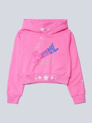 Pineapple Pink X The Next Step Logo Crop Hoodie - Image 5 of 6