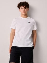 Bela - Nike Club 100% bombažna majica - Slika 4 iz 6