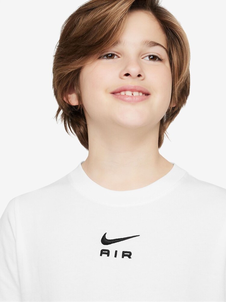 Nike White 100% Cotton Air T-Shirt - Image 1 of 3 Nike White 100% Cotton Air T-Shirt - Image 1 of 3