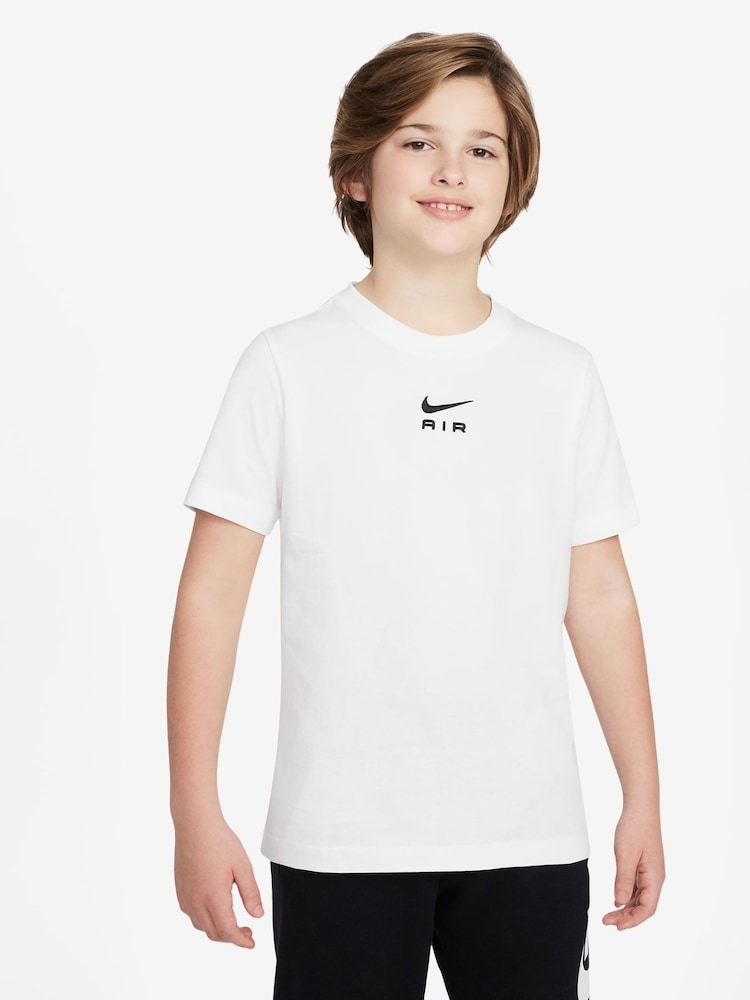 Nike White 100% Cotton Air T-Shirt - Image 3 of 3 Nike White 100% Cotton Air T-Shirt - Image 3 of 3