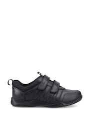 Hush Puppies Black Josh 2 Touch Fastening Senior School Shoes - Image 1 of 5