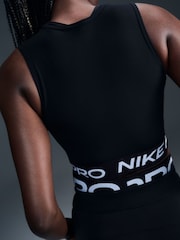 Черный - Укороченная майка Nike Pro 365 Dri-FIT - Изображение 5 из 6