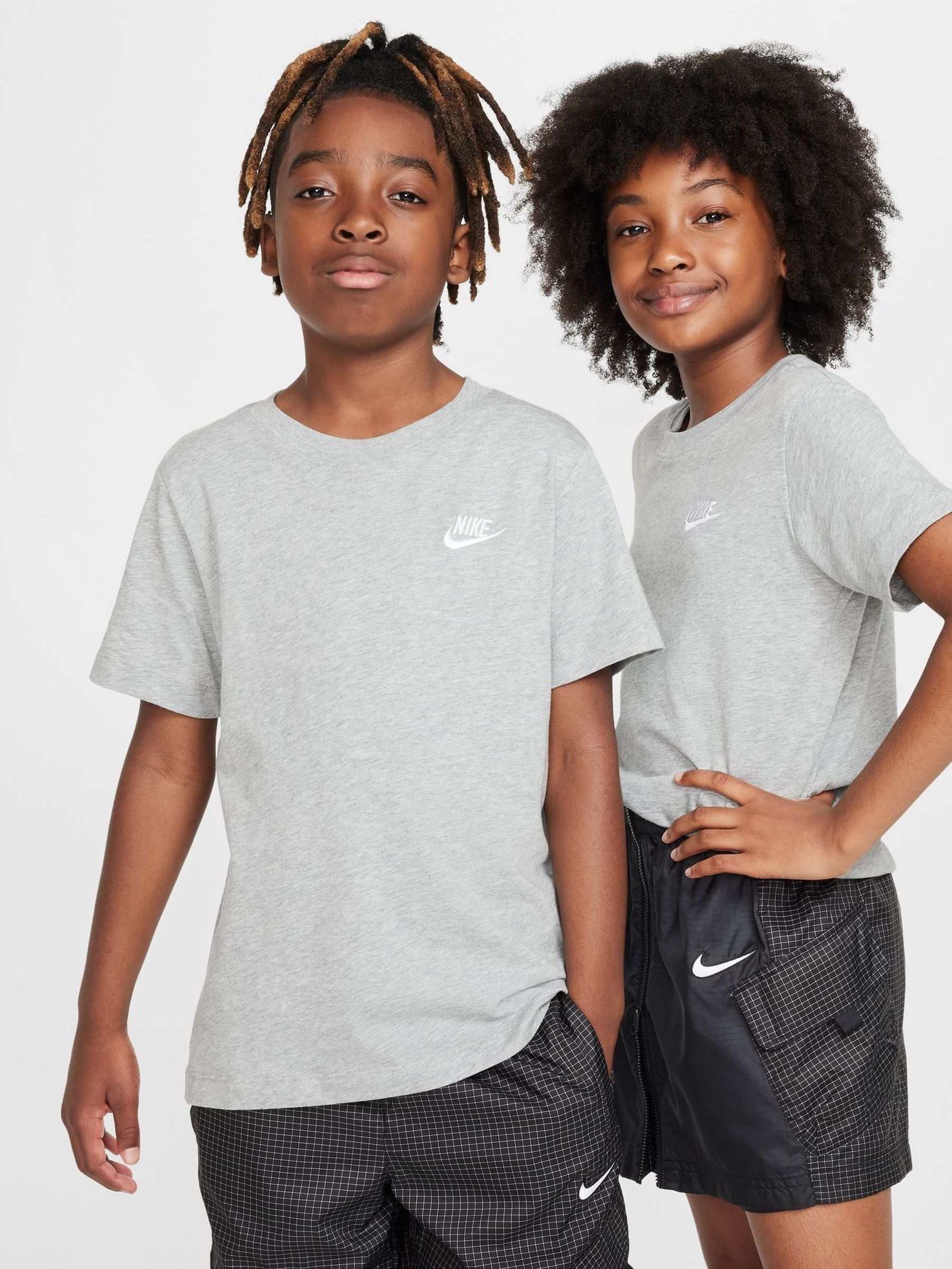 Buy Nike Dark Grey Heather Club T-Shirt from the Next UK