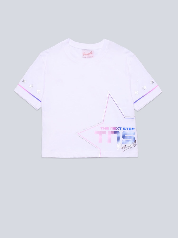 Pineapple White X The Next Step Crop White T-Shirt - Image 5 of 5