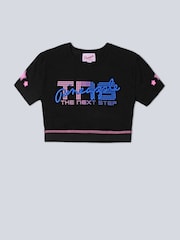Pineapple Black X The Next Step Fitted Crop Top - Image 5 of 5