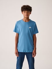 Aegean Blue - Nike Club 100% bombažna majica - Slika 1 iz 4