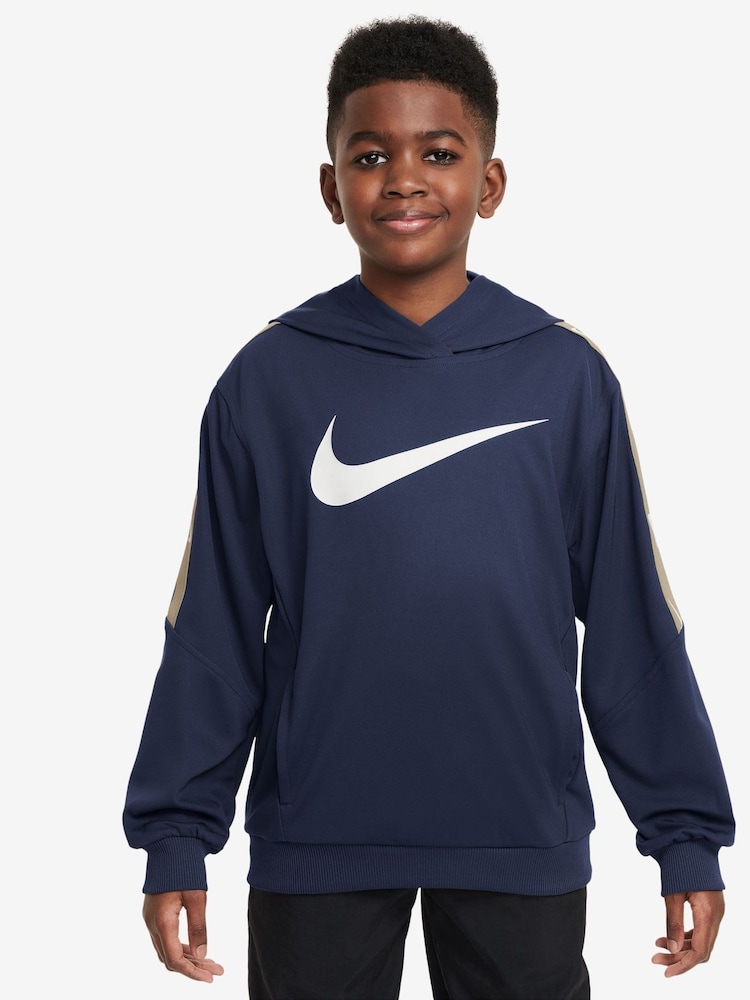 Nike Midnight Navy Sportswear Club+ Overhead Hoodie - Image 1 of 8