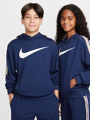 Nike Midnight Navy Sportswear Club+ Overhead Hoodie - Image 2 of 8