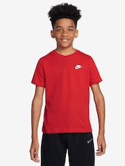 Czerwony University - Nike Club 100% Cotton T-Shirt - Image 1 of 6