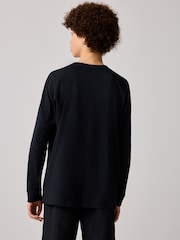 Negro - Camiseta deportiva de manga larga 100% algodón de Nike - Imagen 3 de 6