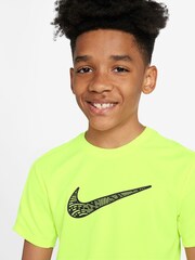 Nike Light Armory Yellow Dri-FIT Trophy 23 T-Shirt - Image 3 of 3