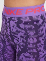 Пурпурный с рисунком - Леггинсы Nike Pro Dri-fit - Image 4 of 5