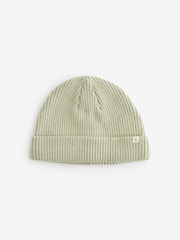 Rust Brown/Sage Green Baby Beanie Hats 2 Pack (0mths-2yrs) - Image 7 of 8