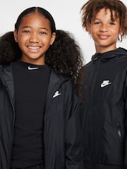 Nike Black Sportswear Windrunner Hooded Jacket - Image 4 of 6