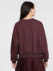 Бургундский - Толстовка Nike Club Fleece Boxy Sweatshirt - Image 2 of 4