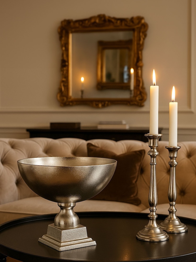 Interiors by Premier Silver Kensington Townhouse Bowl - Image 1 of 3 Interiors by Premier Silver Kensington Townhouse Bowl - Image 1 of 3