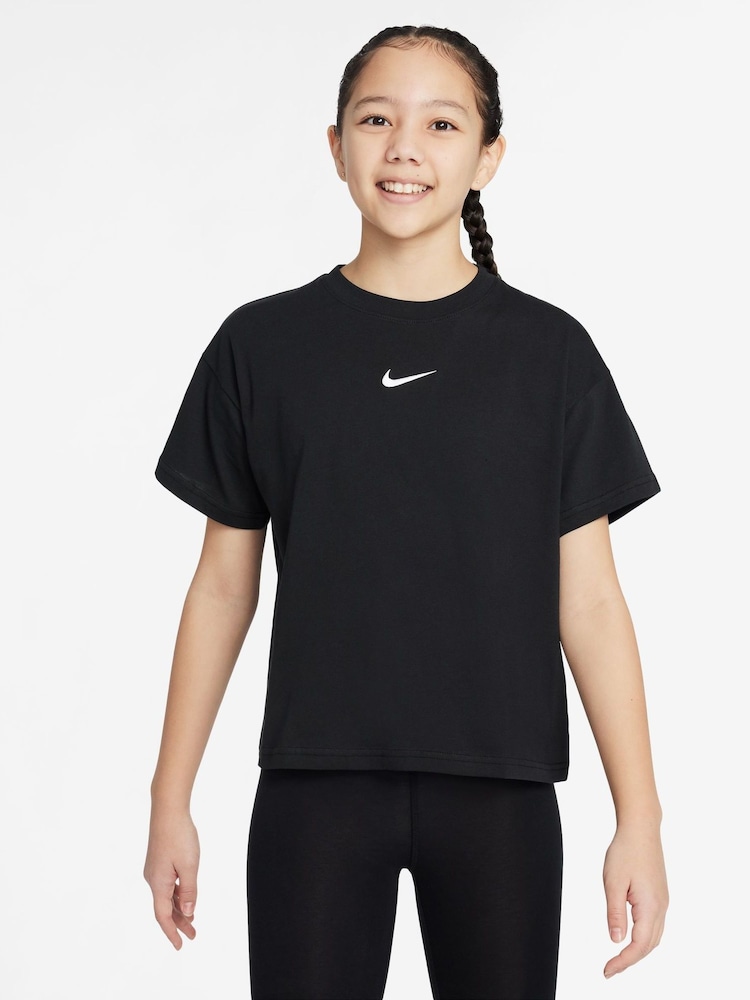 Nike Black Sportswear 100% Cotton T-Shirt - Image 1 of 3